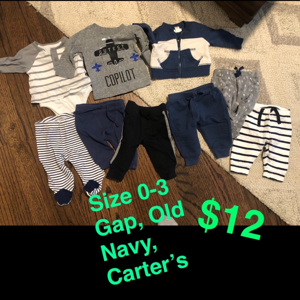 Baby boy clothes! 0-3